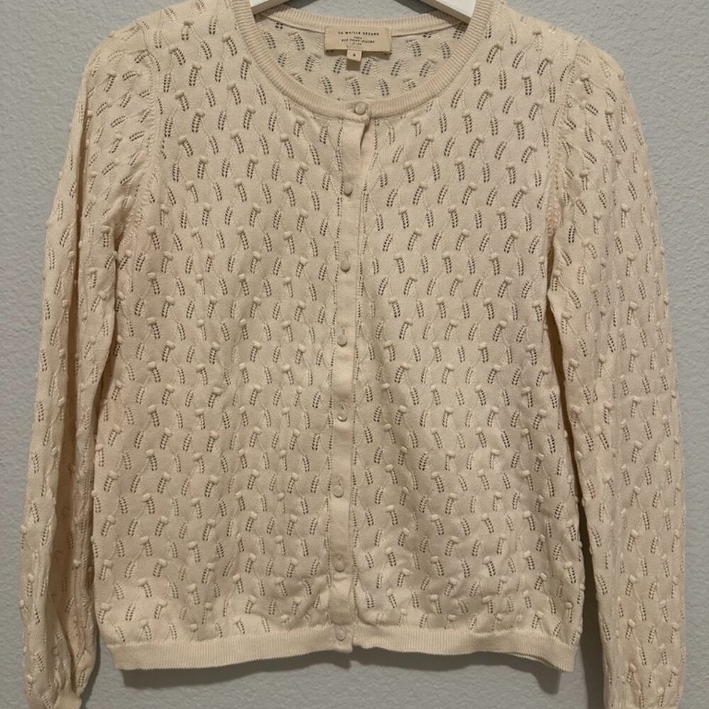 Sézane Off White Cardigan